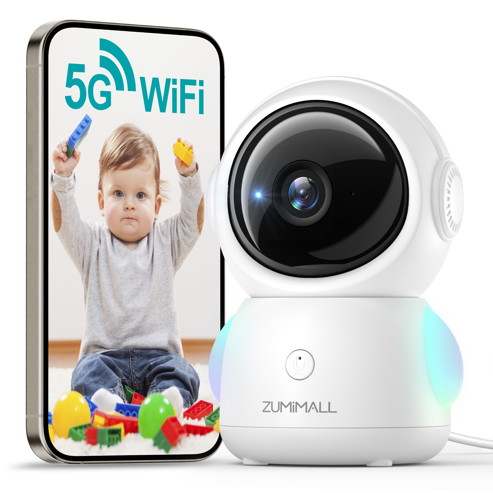 ZUMIMALL Wired security Camera - Audio Music Track reseña y precio