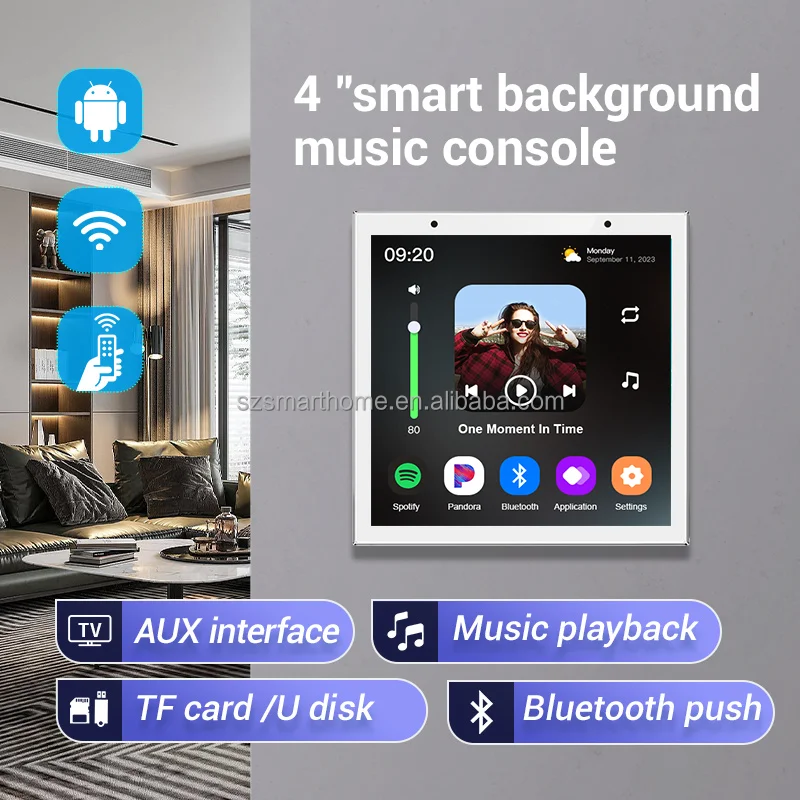 4-Inch Smart Home Background M - Audio Music Background Free reseña y precio
